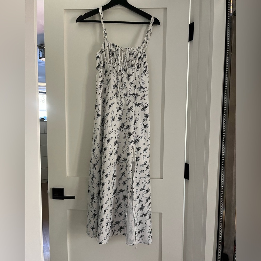Floral corset midi Dress sundress - Picture 5 of 6